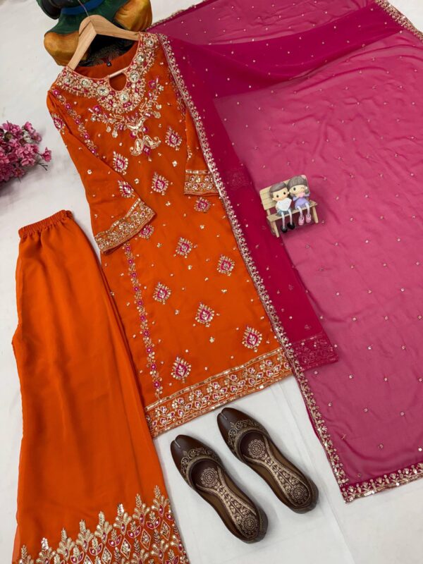 Mehfil Orange Royal 3pcs Collection