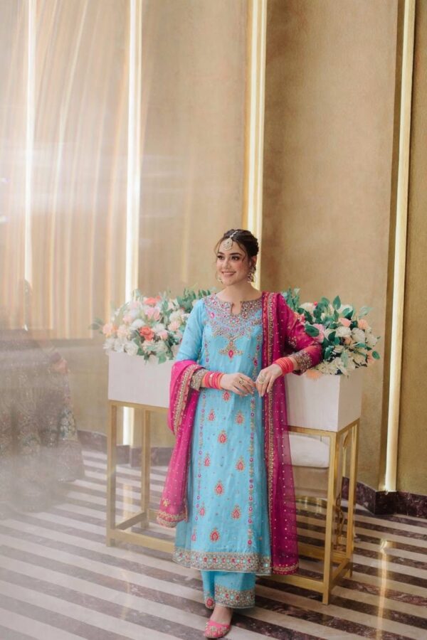 Mehfil Skyblue Royal 3pcs Collection
