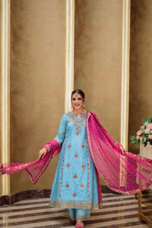 Mehfil Skyblue Royal 3pcs Collection