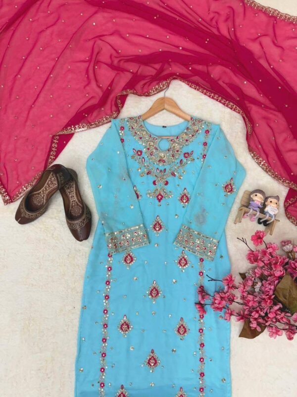 Mehfil Skyblue Royal 3pcs Collection