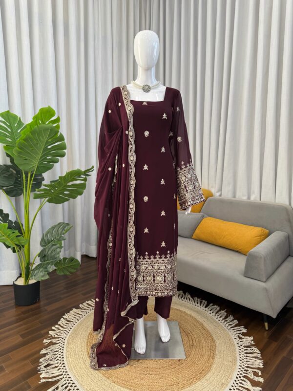 WhatsApp Image 2026-08-29 at 23.19.51 Maroon Embroided 3pcs Collection