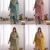 Fendy Silk Rich Embroided Sharara