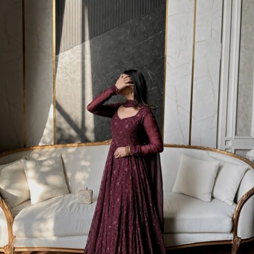 Embroided Anarkali 2pcs Collection