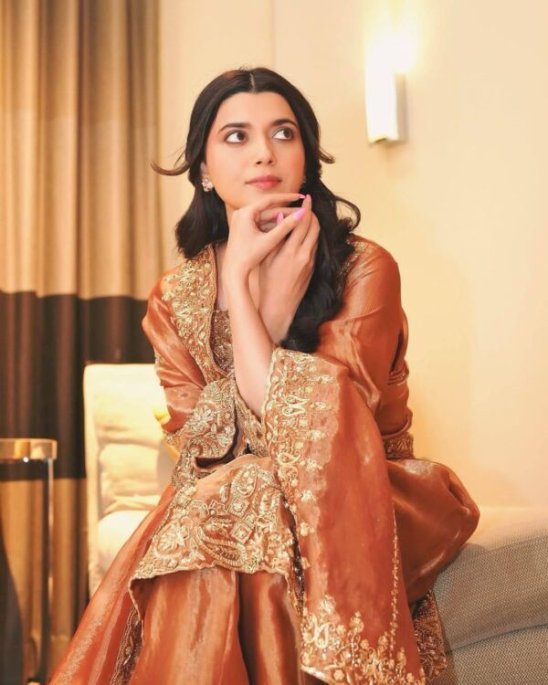Blush Bronze Ebroided Fendy Silk 3pcs Collection