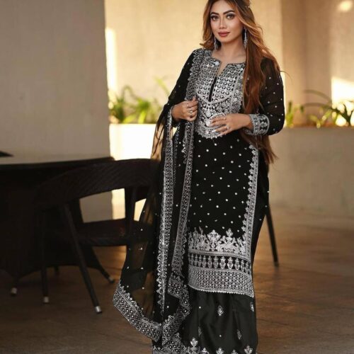 Elegant Embroided Sharara