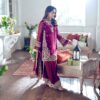 French Crepe Embroided Red Collection
