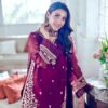 French Crepe Embroided Red Collection