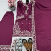 French Crepe Embroided Red Collection