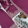 French Crepe Embroided Red Collection
