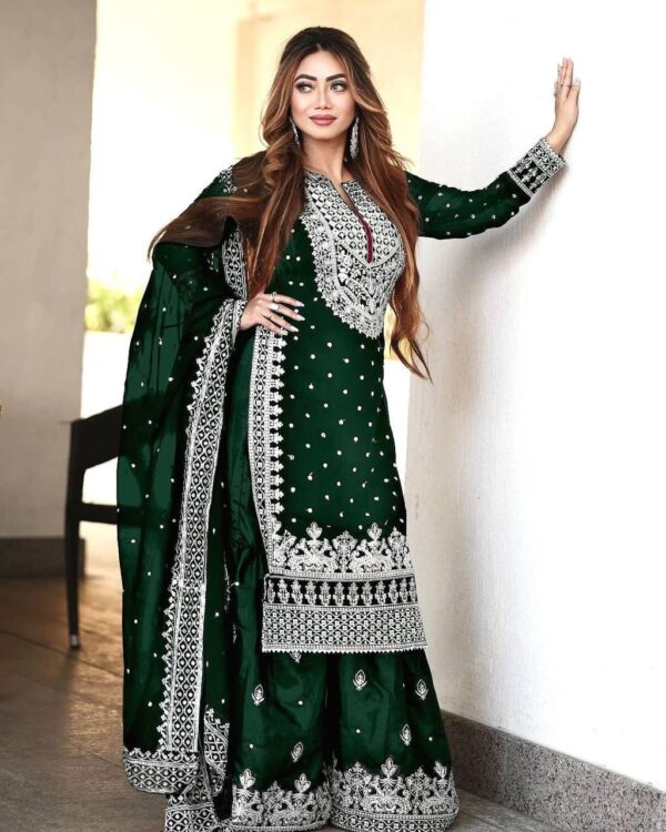 Elegant Embroided Sharara