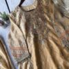 hhj Champagne Gold Embroided 3pcs Shalwar