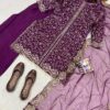 Purle Chinon Silk Embroided 3pcs Collection