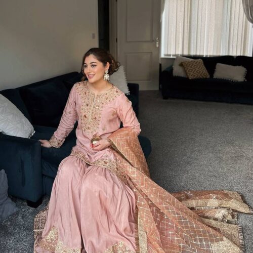 Blush Pink 3pcs Embroided Collection