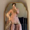 jkjjjk Blush Pink 3pcs Embroided Collection