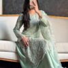 24753 Elegant Embellished Super Net Sharara Set