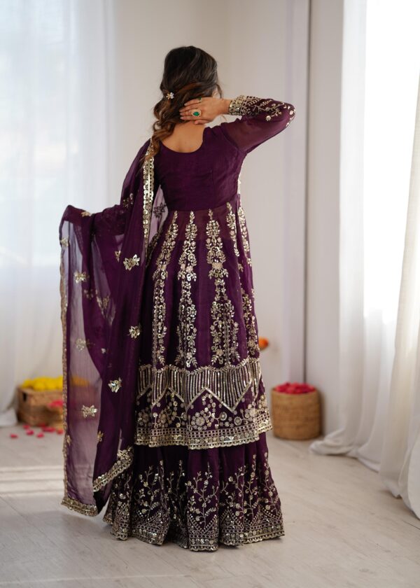 26886 Heavy Embroidered Lehenga Set