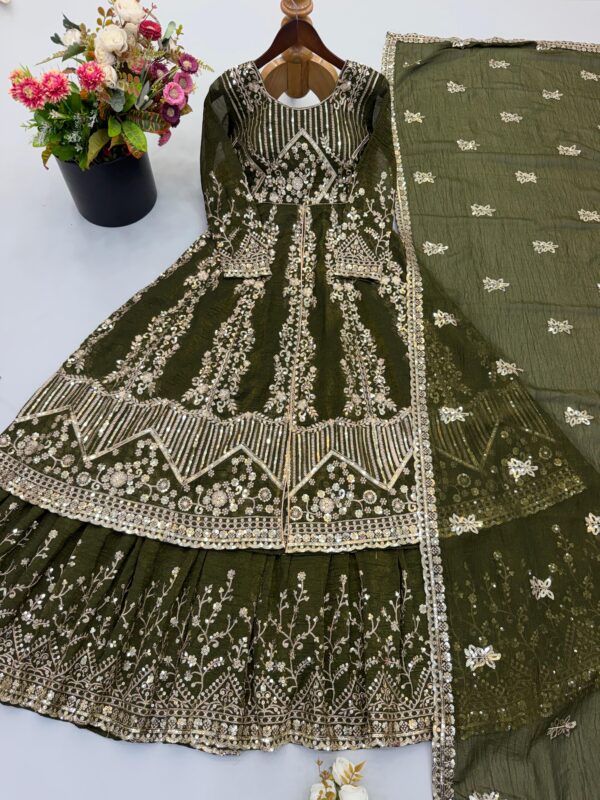 26893 Heavy Embroidered Lehenga Set