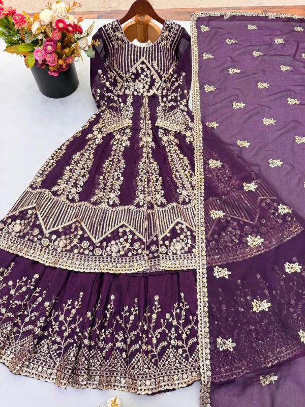 26894 Heavy Embroidered Lehenga Set