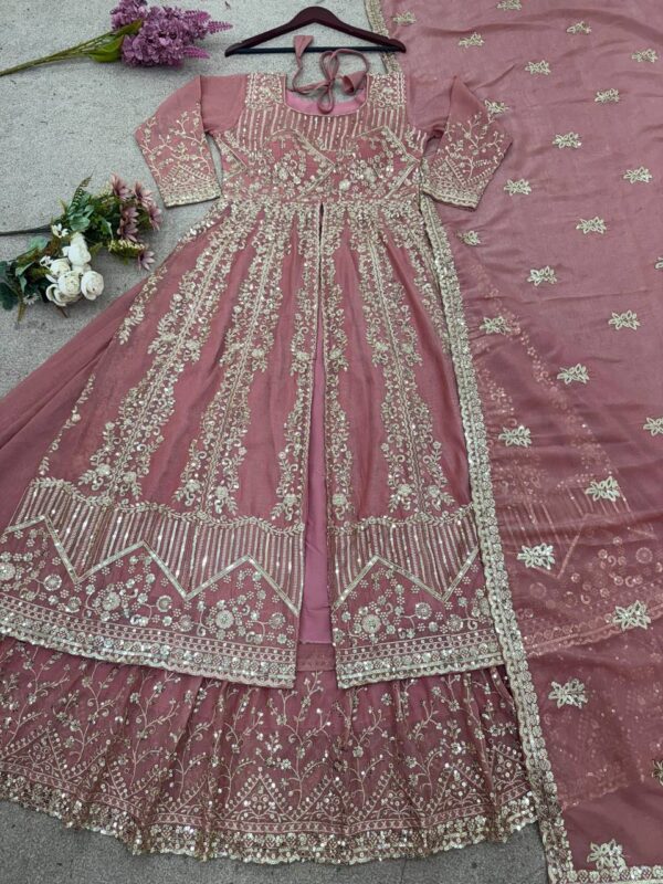 26896 Heavy Embroidered Lehenga Set