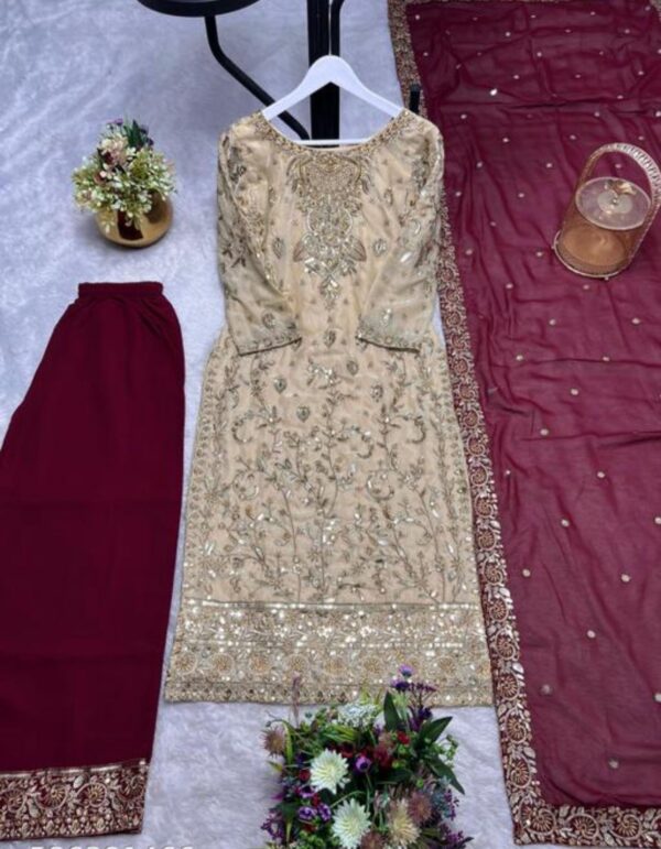 27187 Elegant A-Line Silk Kurta Set