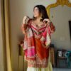 Orange Designer Embroidered Set