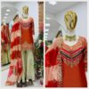 Orange Designer Embroidered Set