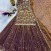 Brown Top Lehenga Set