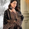 27658 Fendy Silk Heavy Embroidered Sharara Set