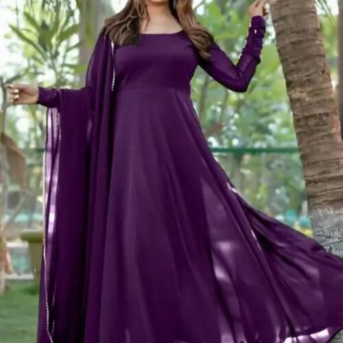 Casual Anarkali Gown (Colours Available)